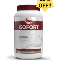 Whey Protein Isolado Isofort Neutro Pote 900g Vitafo - Alta Performance