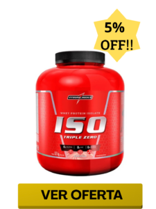 Whey Isolado 1,8kg Iso Triple Zero Integral Médica - Sabor Morango
