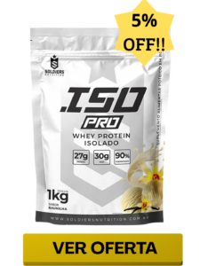 ISO PRO Whey Isolado 1Kg Sabor Baunilha Soldiers Nutrition Soldiers Nutrition