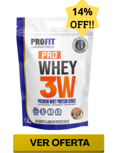 Whey Isolado Concentrado 3w Premium 1,8kg - Profit Sabor Cookies And Cream