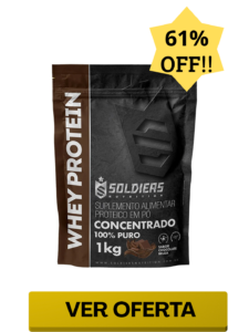 Whey Protein Concentrado 1Kg - Chocolate Belga - Soldiers Nutrition