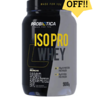 Whey Isolado Iso Pro Whey Protein 900g - Probiótica Sabor Baunilha - Pós Treino