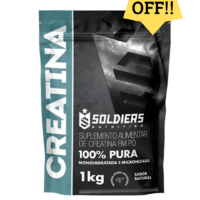 Creatina Monohidratada 1Kg Soldiers Nutrition 100% Pura Importada Alta Performance