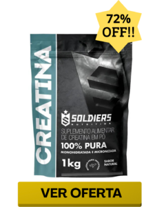 Creatina Monohidratada 1Kg Soldiers Nutrition 100% Pura Importada Alta Performance