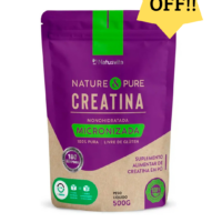 Suplemento para Atletas Creatina 500g Pura Monohidratada Micronizada Alta Performance