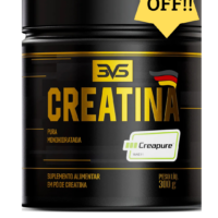Creatina Creapure® 300g - Produzida com Matéria-prima Alemã - 3vs Nutrition