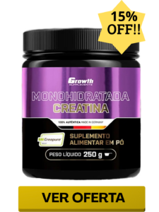 Creatina Creapure Growth Supplements Em Pó Pote 250g - Alta Performance 100% Pura