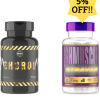 Kit Hipertrofia Para Atletas - 1 Gh + 1 Stravar - Ganho Massa Muscular Alta Performance