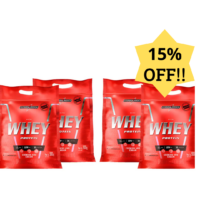 Combo 4x Nutri Whey Protein Isolado 907g Refil - Integral Medica - Alta Performance