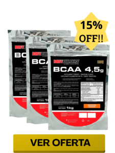 Combo 3x Bcaa 4,5g 1kg Refil Aminoácidos e Ganho de Massa Muscular Alta Performance