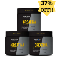 Combo 3x Creatina Monohidratada Pura - 300g - Probiótica Força e Energia -Alta Performance