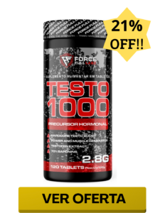 Testo 1000 100% Feno Grego 450mg, Boro, Vit B6, B12 Puro 120 Tabs - Force Full Labz