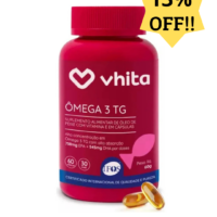 Ômega 3 1000Mg Tg Selo Ifos Epa Dha Vhita 60 Cápsulas Saúde e Bem - Estar - Suplementação