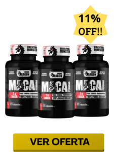 3x Maca Peruana Build Your Monster 100% Pura 120 Cápsulas  Sem sabor Alta Performance