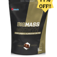 Suplemento Hipercalórico Big Mass 3kg Growth Supplements-Chocolate Massa Muscular